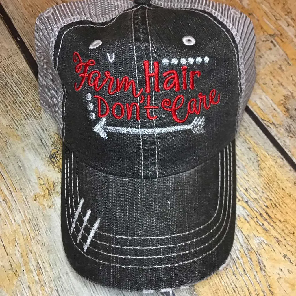 Farm Hair Don't Care Arrow Hat
