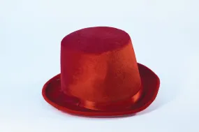 Felt Top Hat Red Costume Top Hat
