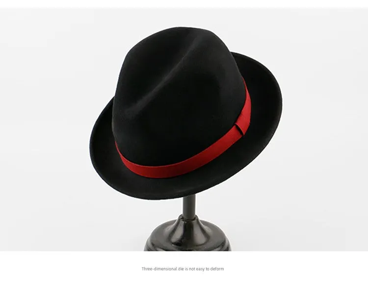 Fez Vintage Large Hemming Wool Men's Hat