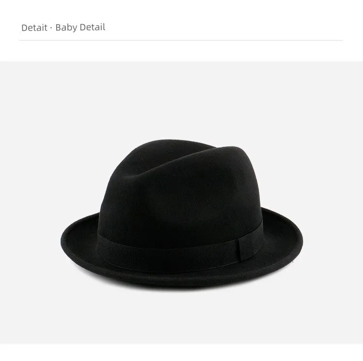 Fez Vintage Large Hemming Wool Men's Hat