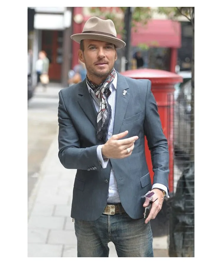 Fez Vintage Large Hemming Wool Men's Hat