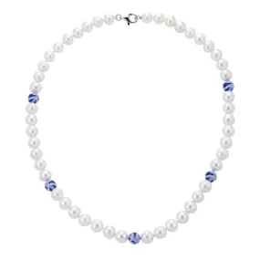 Freshwater Pearl and Epoxy Bead Necklace