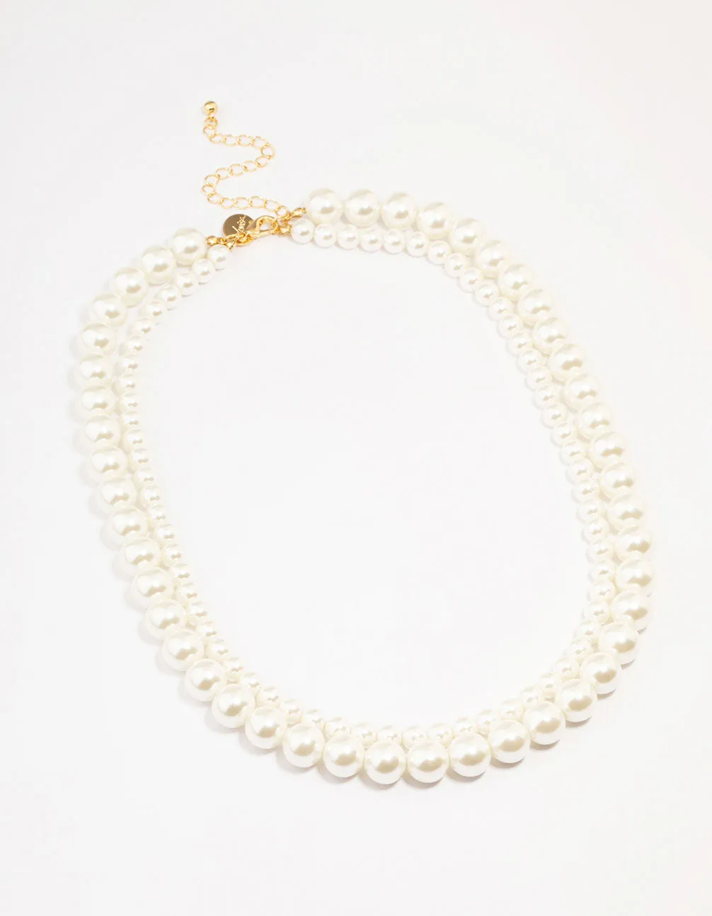 Freshwater Pearl Strand Real Gold Plated Necklace
