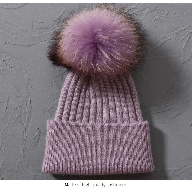Genuine Fur Pom-Pom Beanie ONLY FOR THE NEXT 10 ORDERS