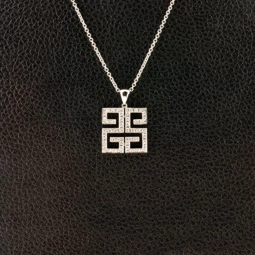 Geometric Diamond Pendant