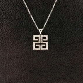 Geometric Diamond Pendant