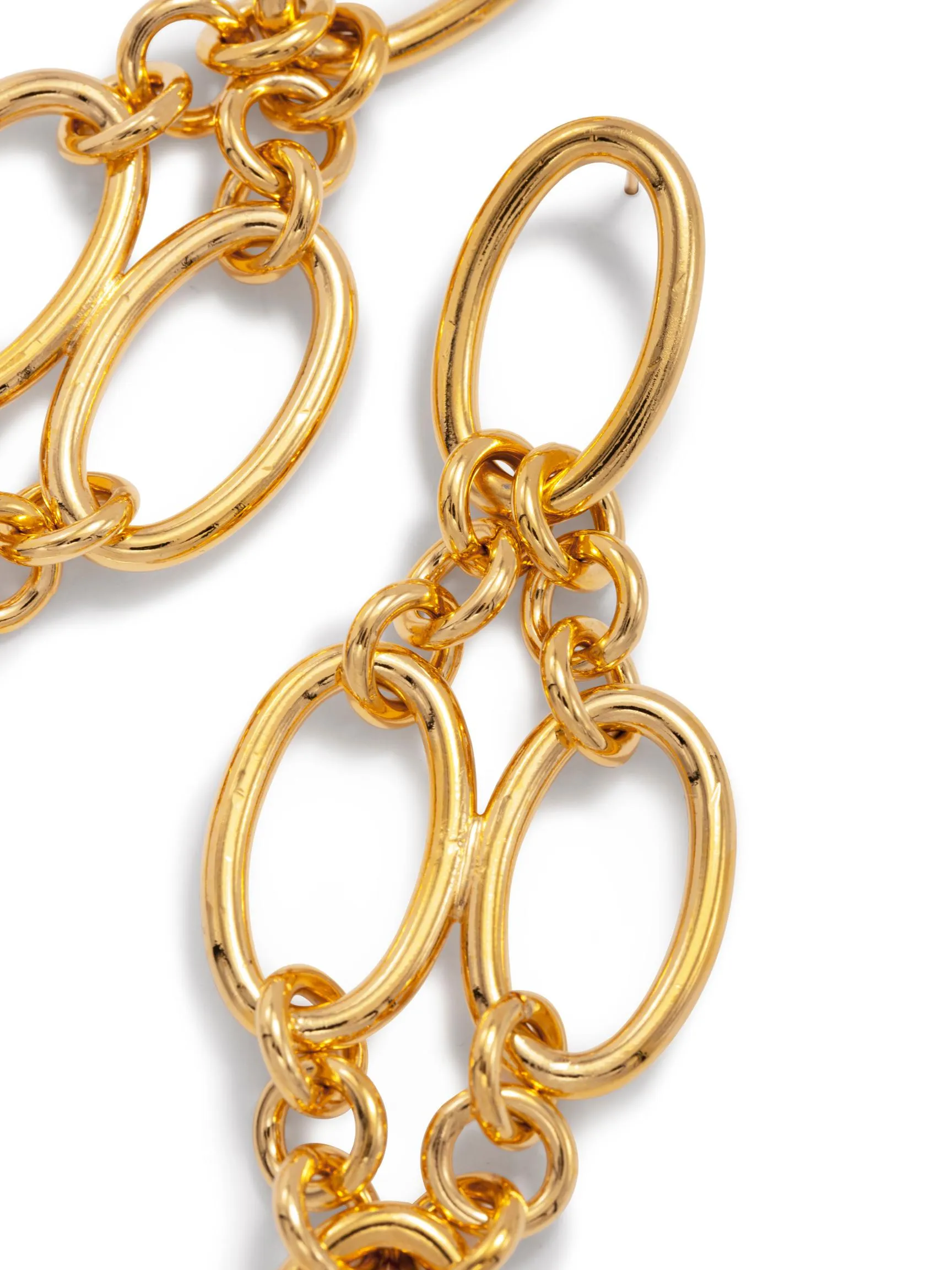 Gold Ophelia Drop Post Earrings