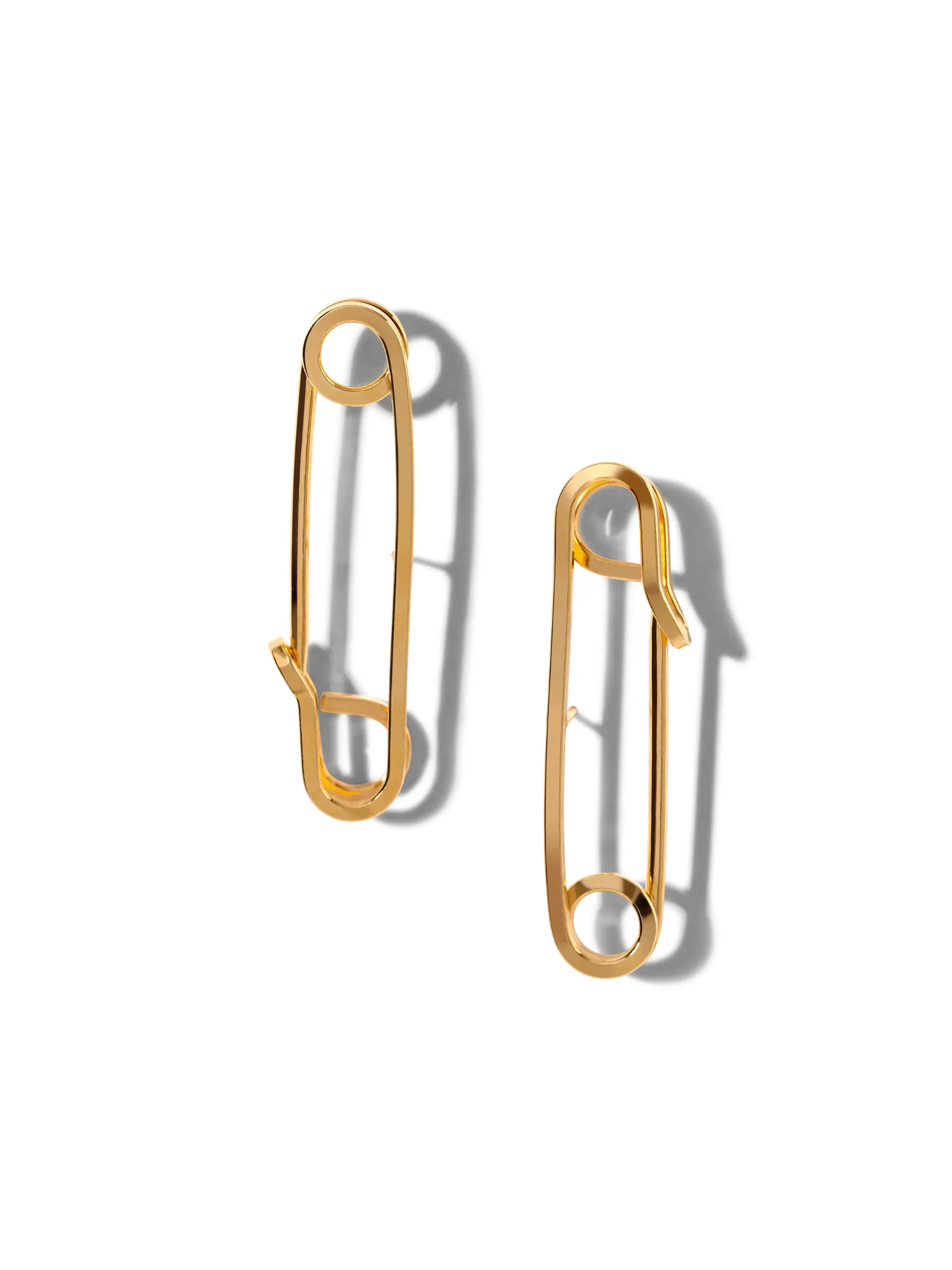 Gold Safety First PostEarrings