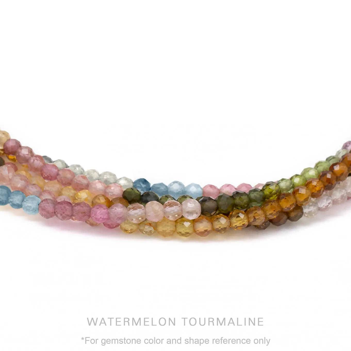 Gold Tied Gemstone Wrap Bracelet