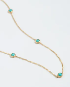 Gold Turquoise Necklace