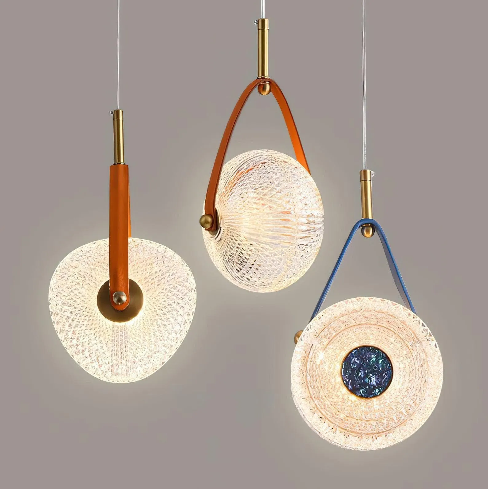 Gong pendant lamp