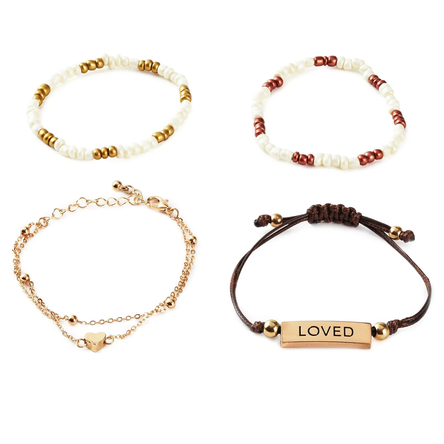Hallmark Loved Bracelets, Set of 4