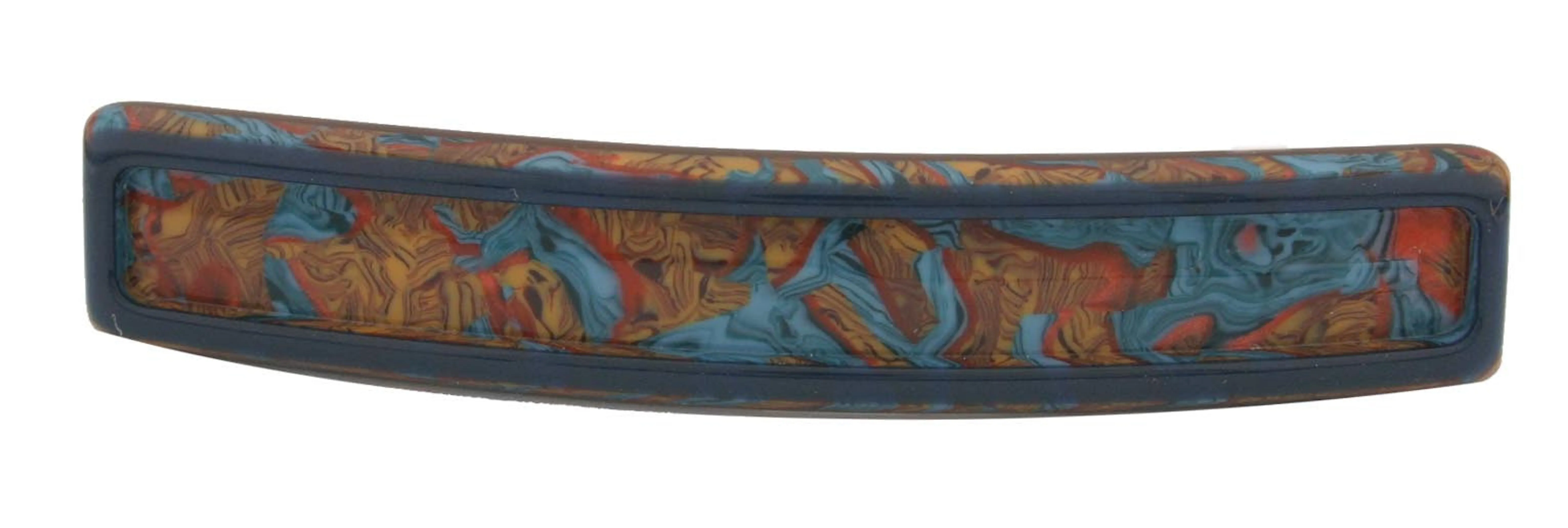Handmade Scooped Automatic Color Barrette - Pack Of: 1
