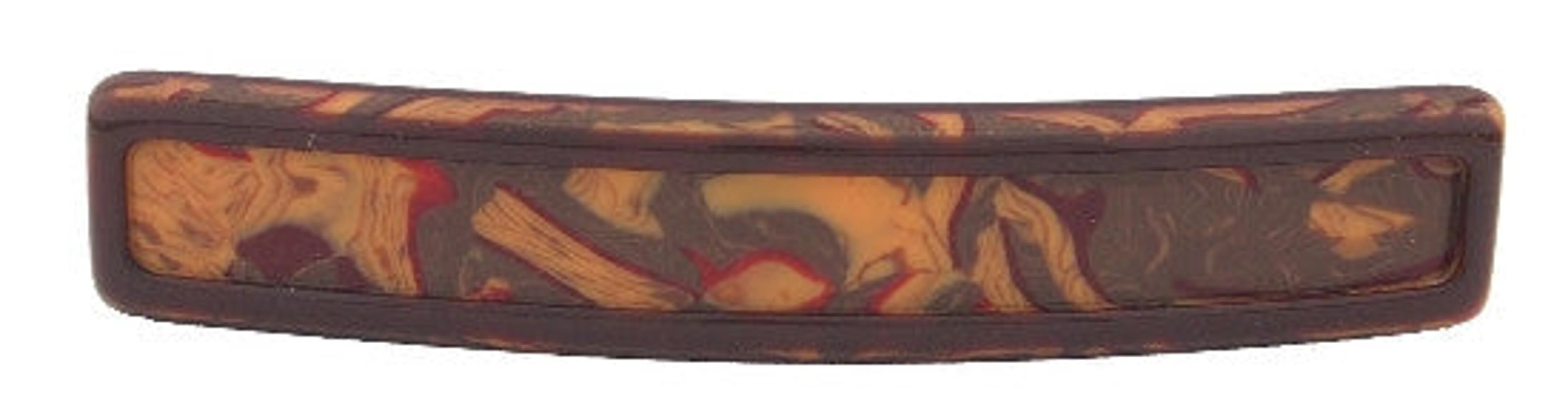 Handmade Scooped Automatic Color Barrette - Pack Of: 1
