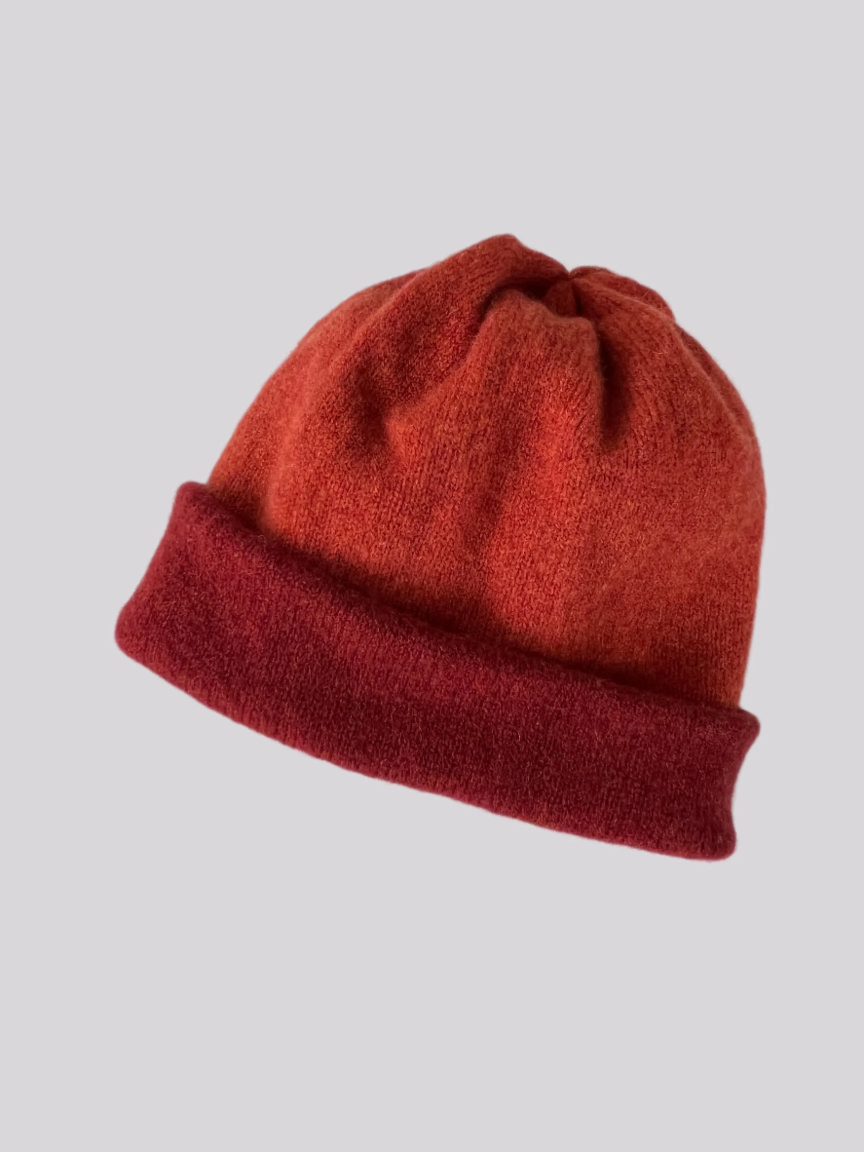 Hat - Reversible beanie hat soft lambswool