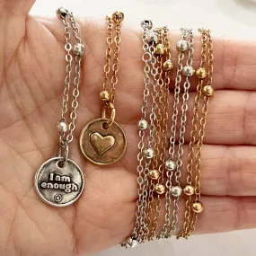 I AM ENOUGH | HEART | Dainty
