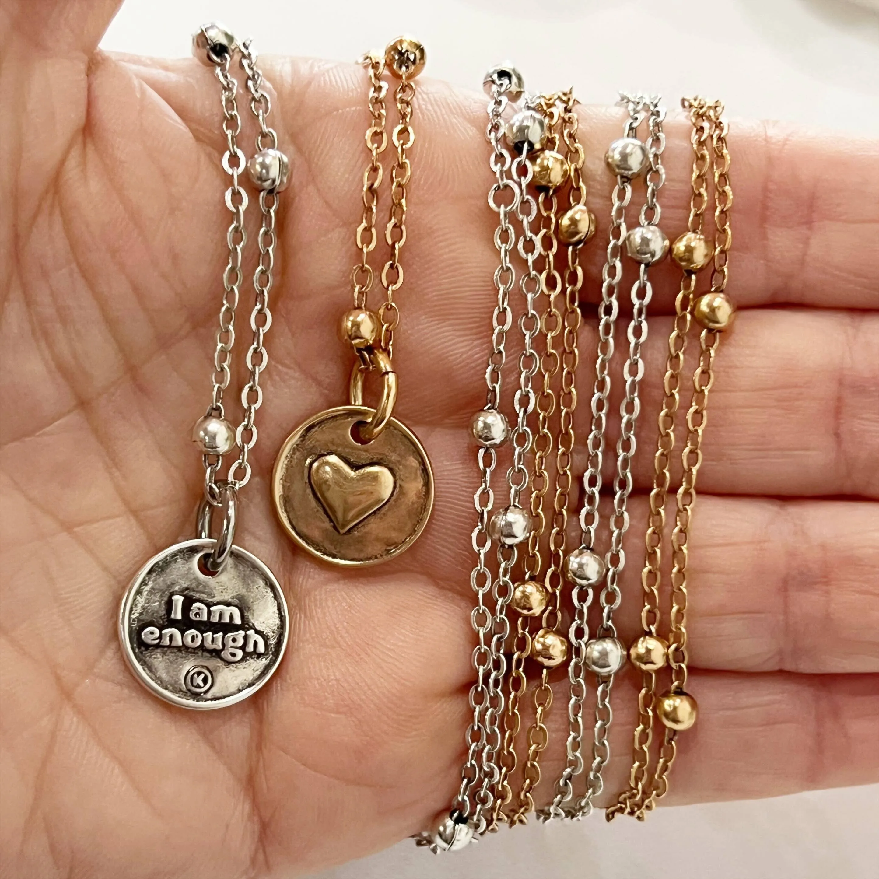 I AM ENOUGH | HEART | Dainty