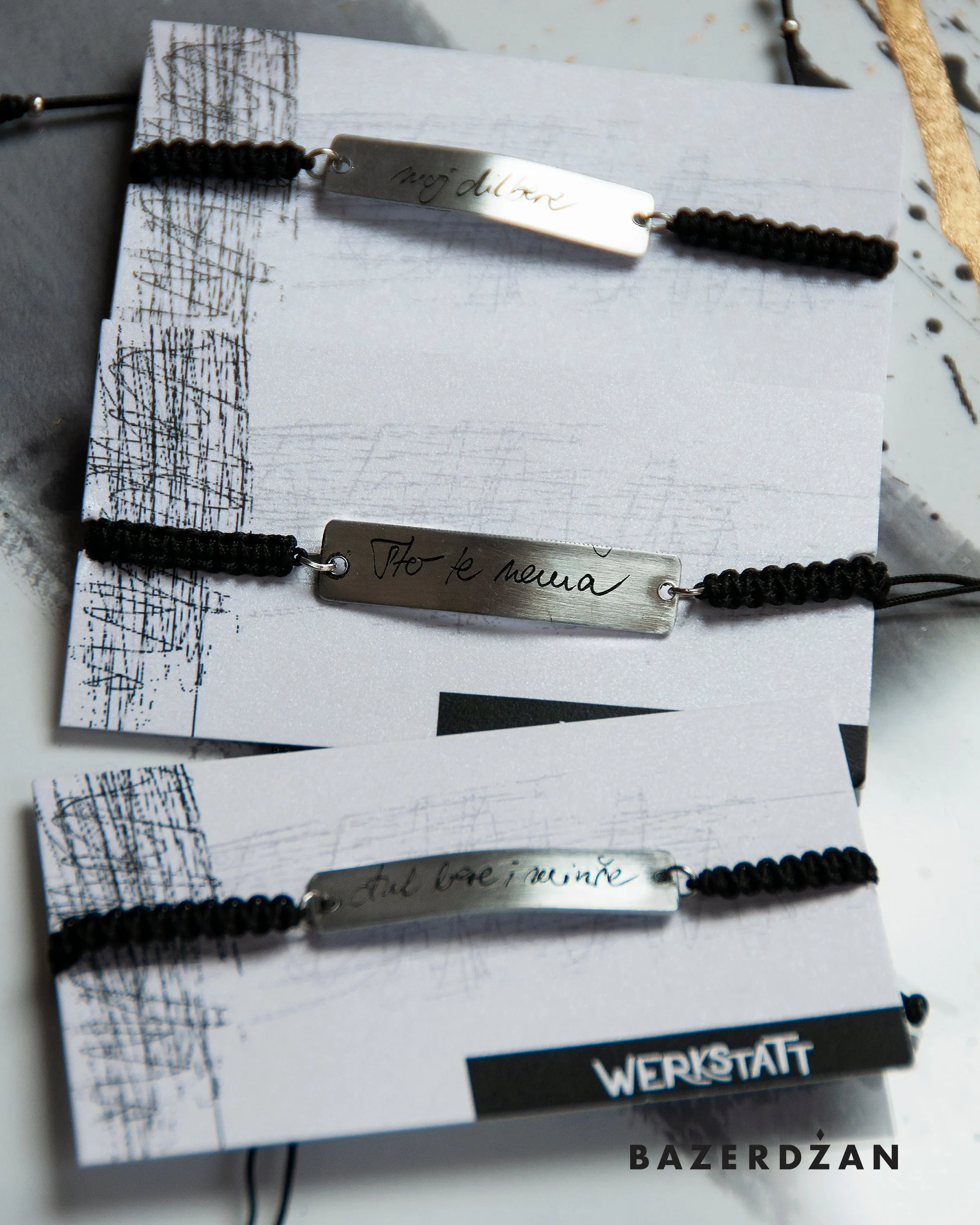 Inda "Simple" Bracelet With Engraved Sevdalinka by Werkstatt