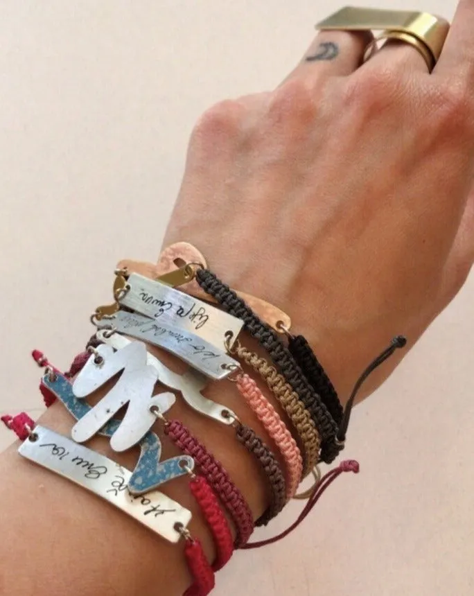 Inda "Simple" Bracelet With Engraved Sevdalinka by Werkstatt
