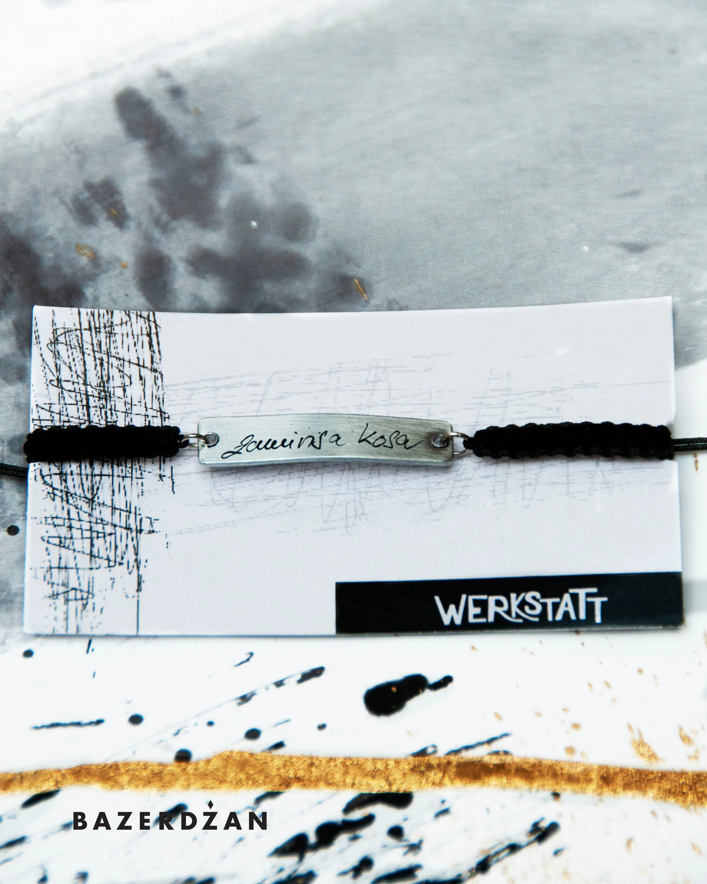Inda "Simple" Bracelet With Engraved Sevdalinka by Werkstatt