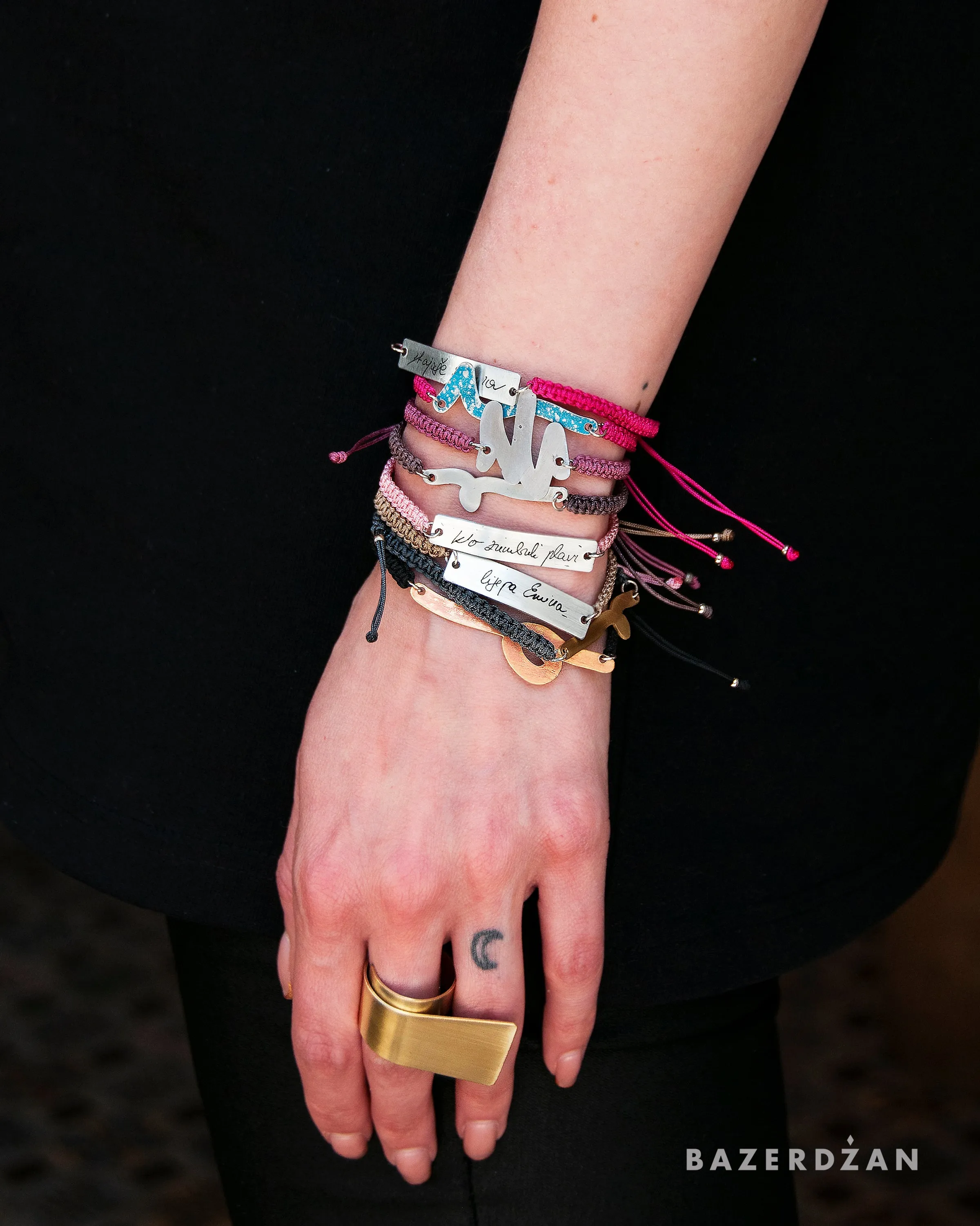Inda "Simple" Bracelet With Engraved Sevdalinka by Werkstatt