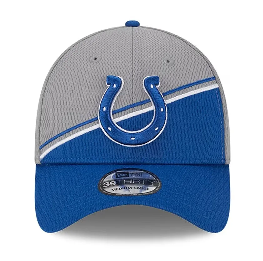 Indianapolis Colts 2023 Sideline 39THIRTY Flex Hat - Gray/Royal