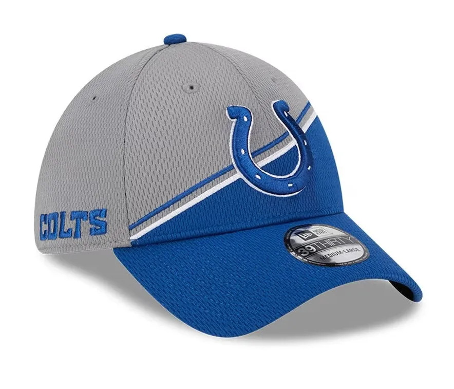 Indianapolis Colts 2023 Sideline 39THIRTY Flex Hat - Gray/Royal