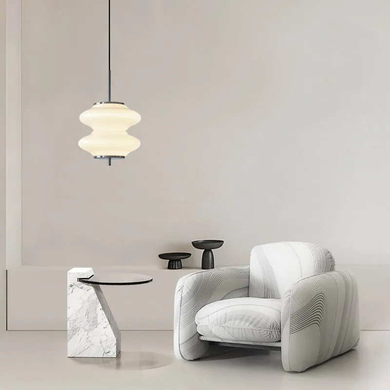 Italian Style Nordic Small Chandelier Dining Room Designer Simple Modern Bar White Glass Bedroom Bedside LED Shops Pendant Lamp