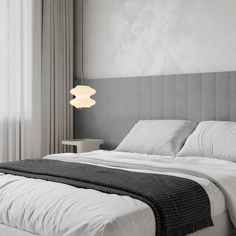 Italian Style Nordic Small Chandelier Dining Room Designer Simple Modern Bar White Glass Bedroom Bedside LED Shops Pendant Lamp