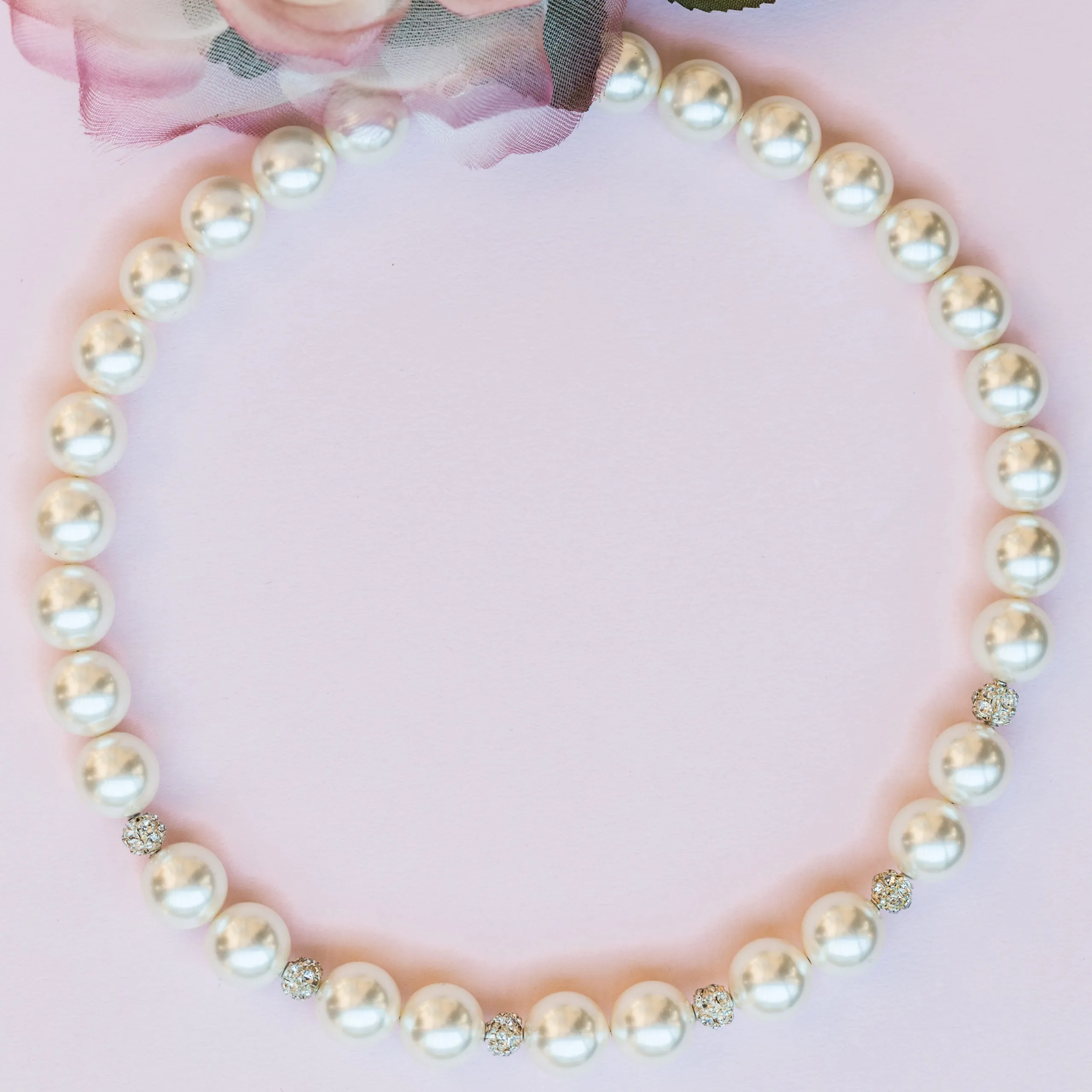 JackieO Large Pearl Bridal Necklace