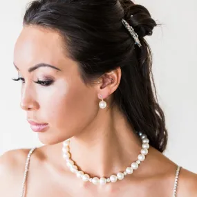 JackieO Large Pearl Bridal Necklace