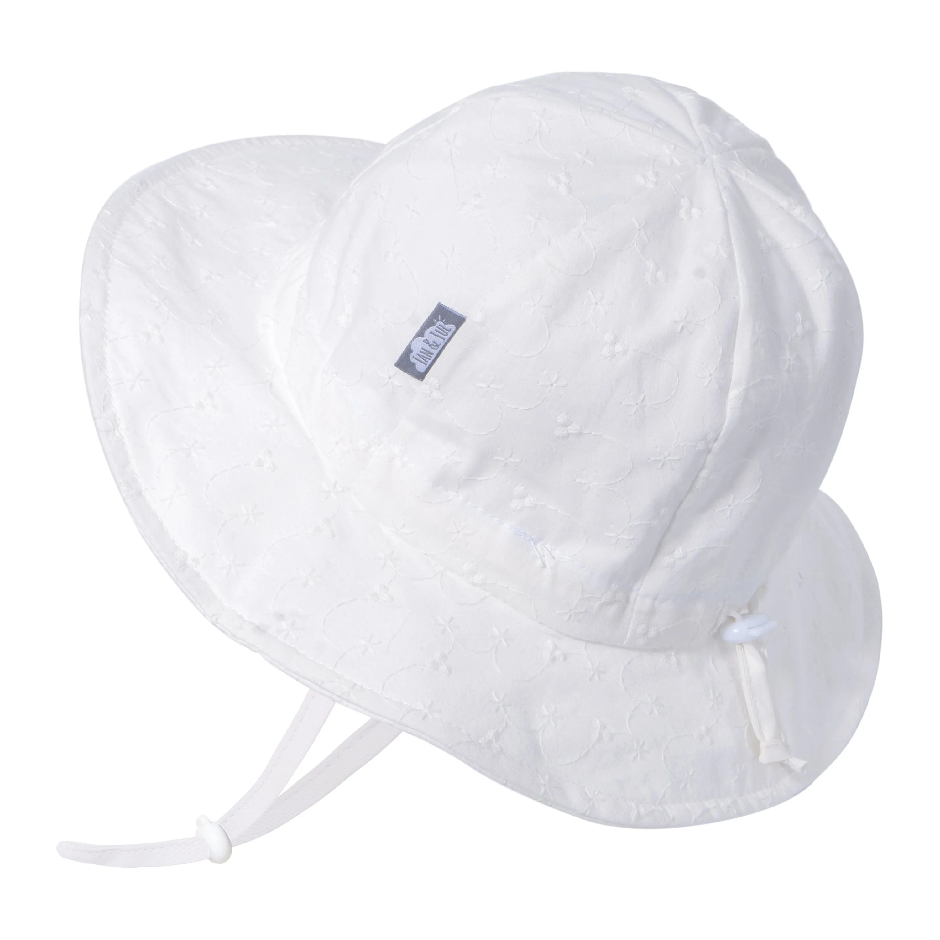 Jan & Jul Cotton Sun Hat - White Eyelet