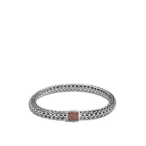 John Hardy Garnet Reversible Classic Chain Bracelet