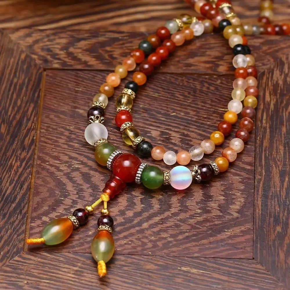 Kaleidoscope High Vibration Quartz Mala