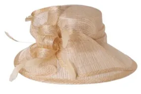 Kamila | Golden Sinamay Hat