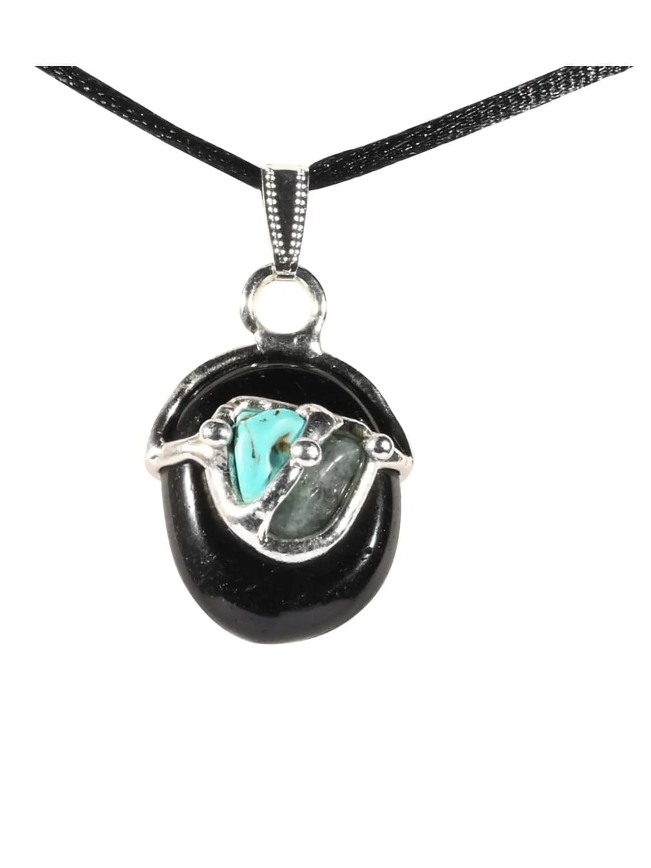 Keep Me Safe Gem Drop Pendant