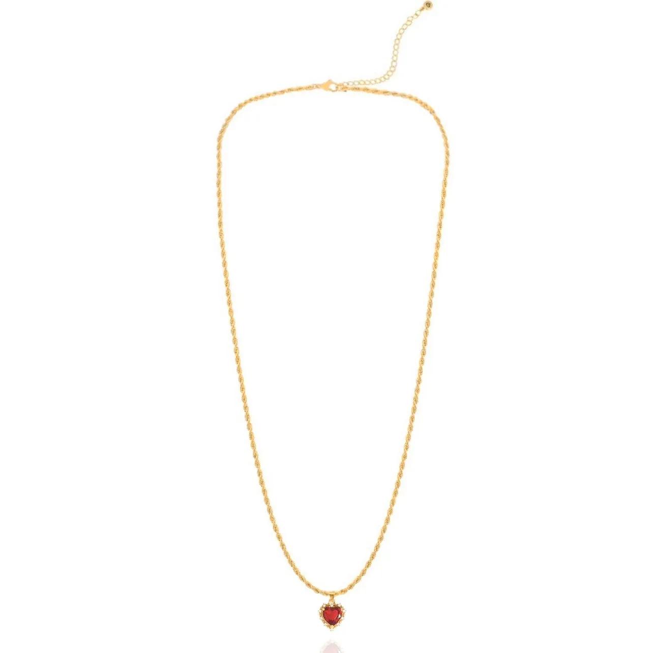 Kind Hearted Necklace in Red