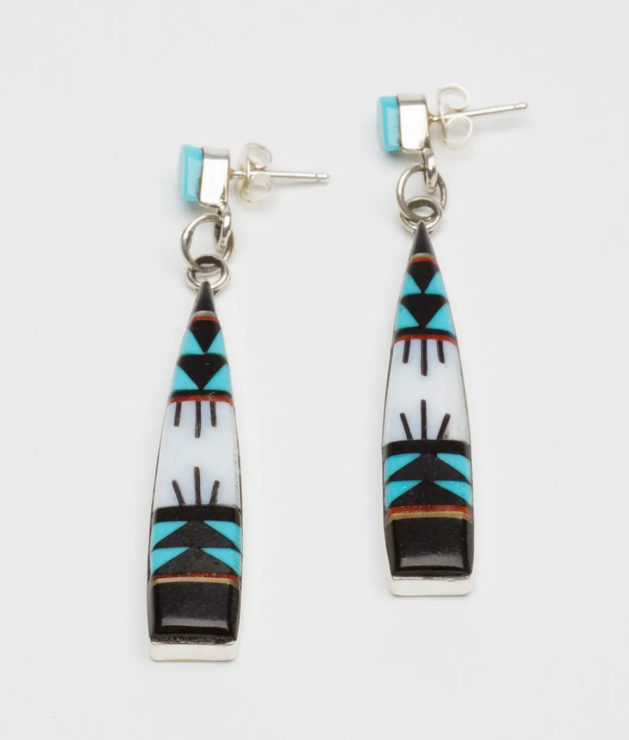 Landscape Inlaid Earrings