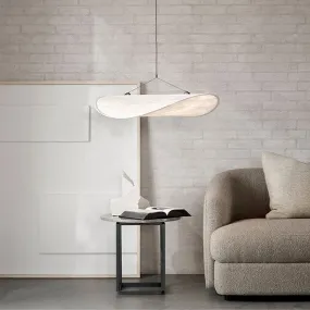 LED Japanese Style Curvy Cloth Pendant Light