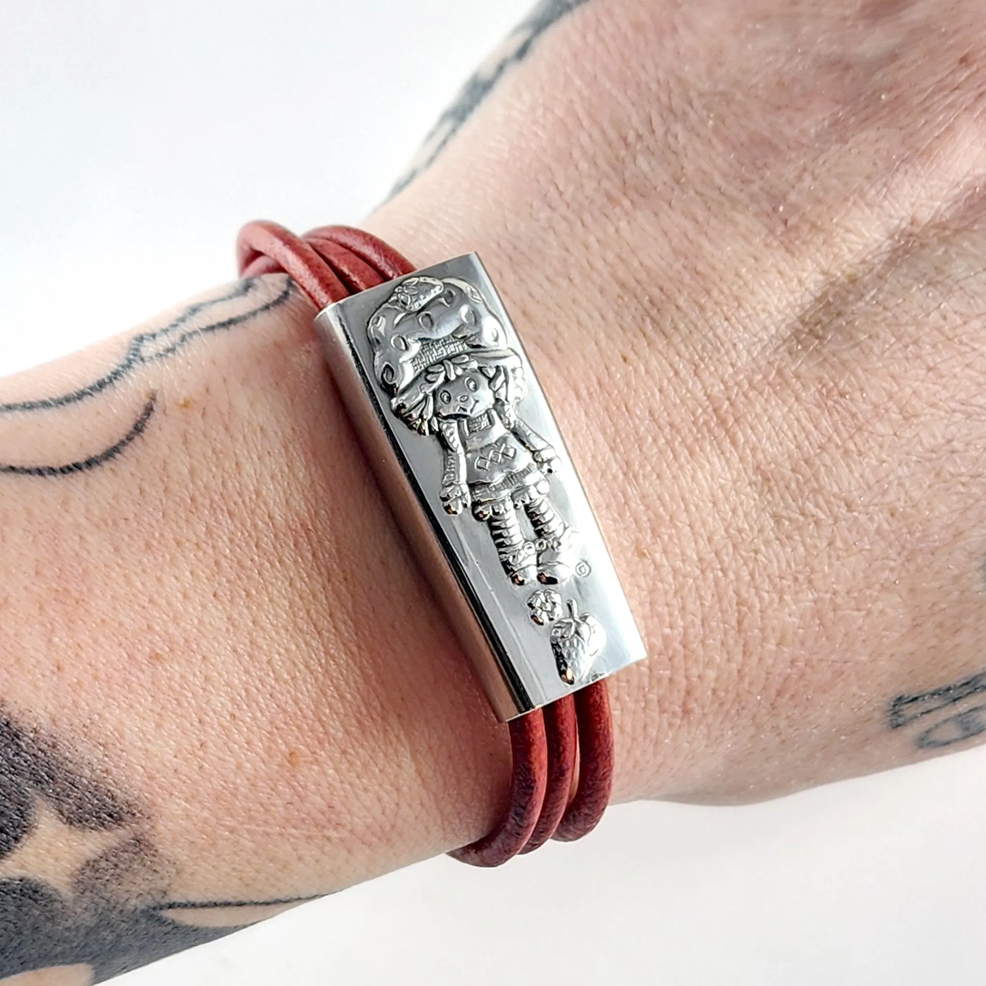Limited Release! Vintage Strawberry Shortcake Stainless Steel Convertible Bracelet-Necklace
