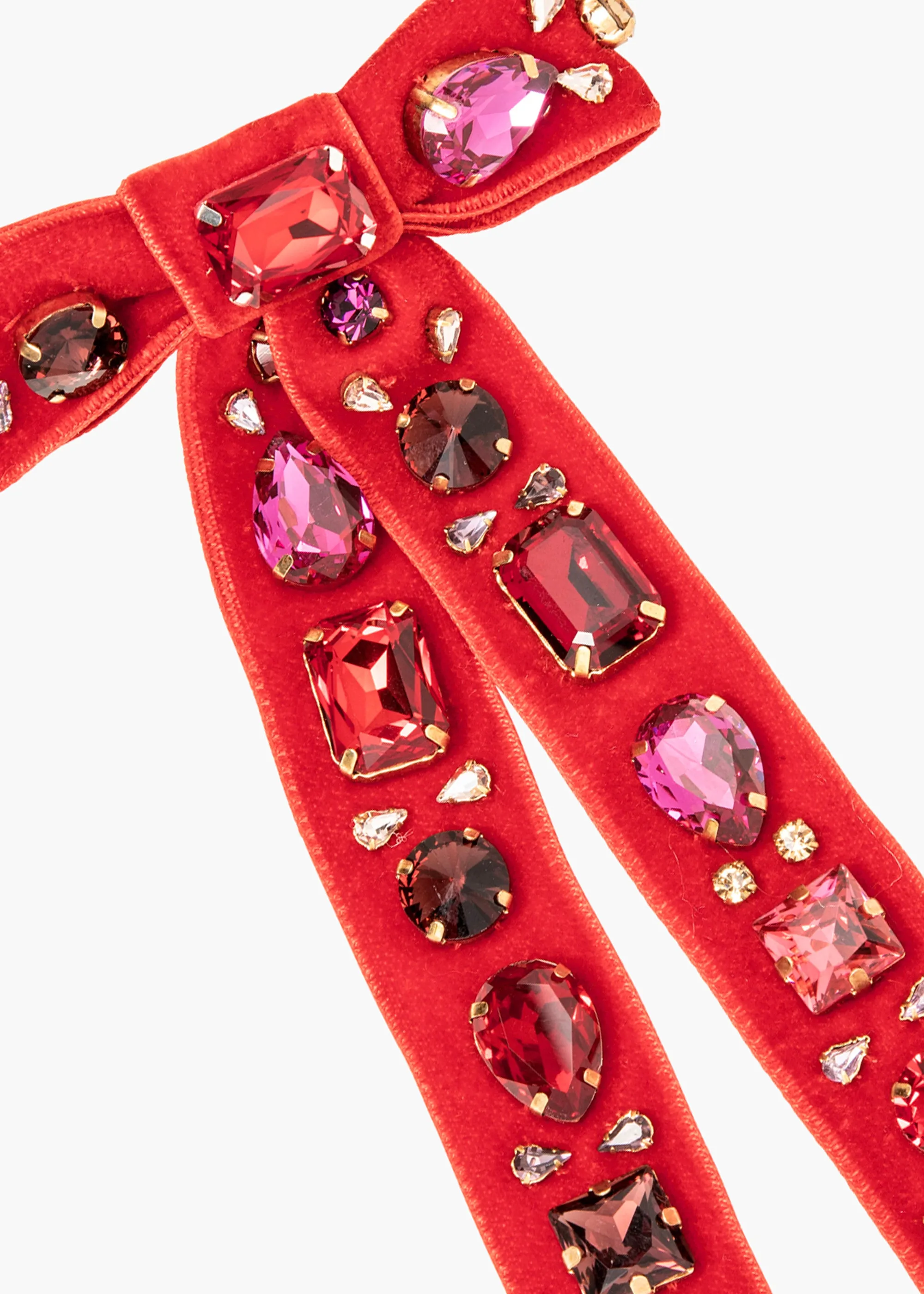 Lucia Bow Barrette -- Ruby