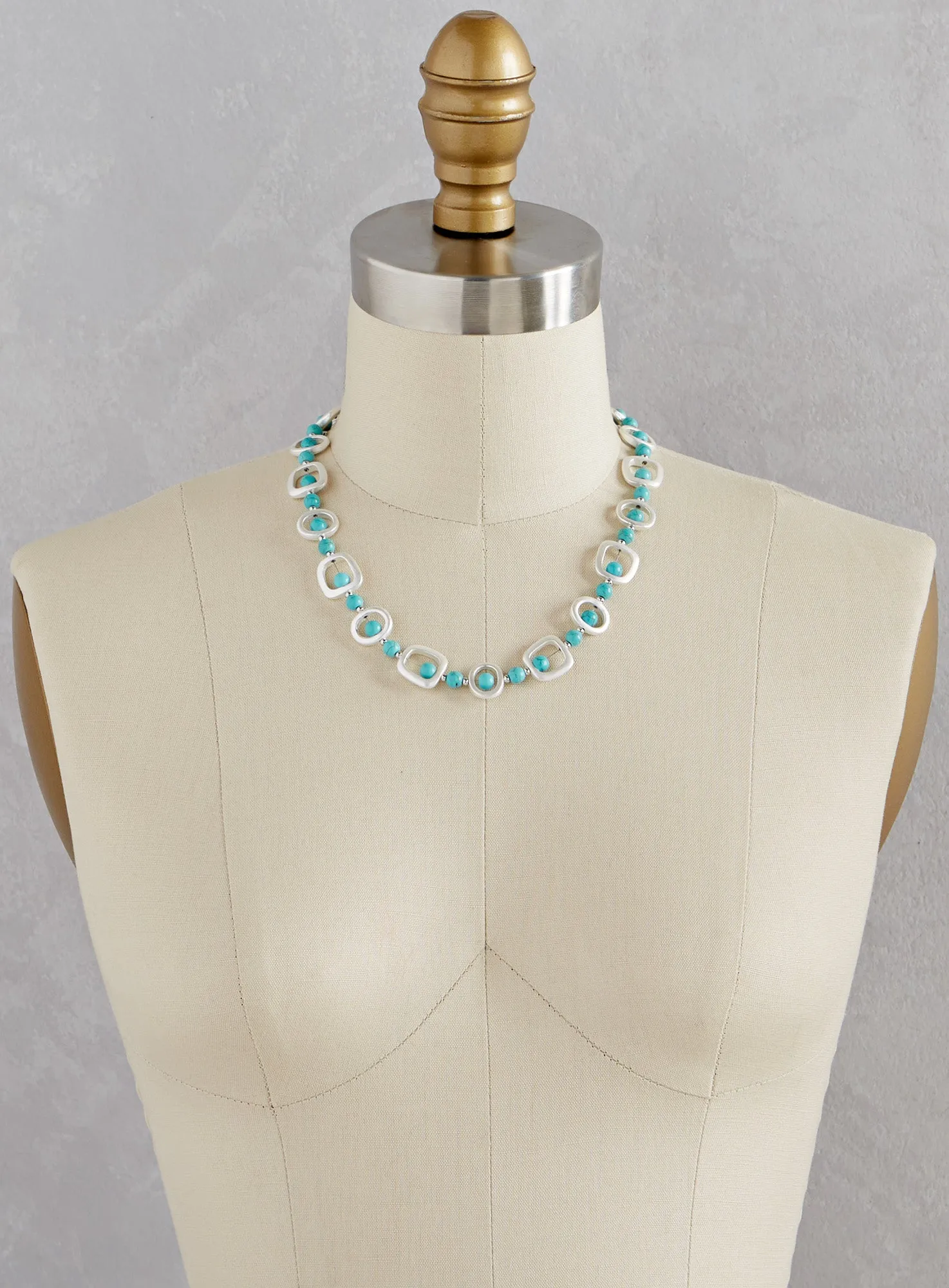 Magnet for Compliments Necklace - Blue Howlite