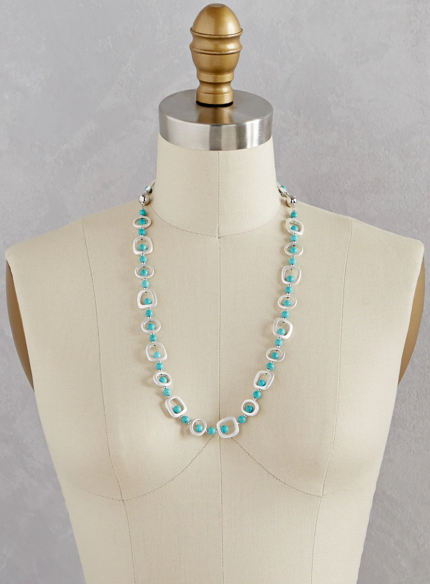 Magnet for Compliments Necklace - Blue Howlite