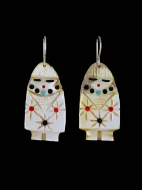 Maiden Zuni Fetish Dangle Earrings