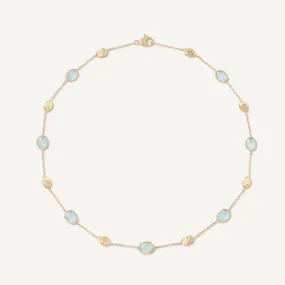 Marco Bicego 18k Yellow Gold "Siviglia" Aquamarine Necklace