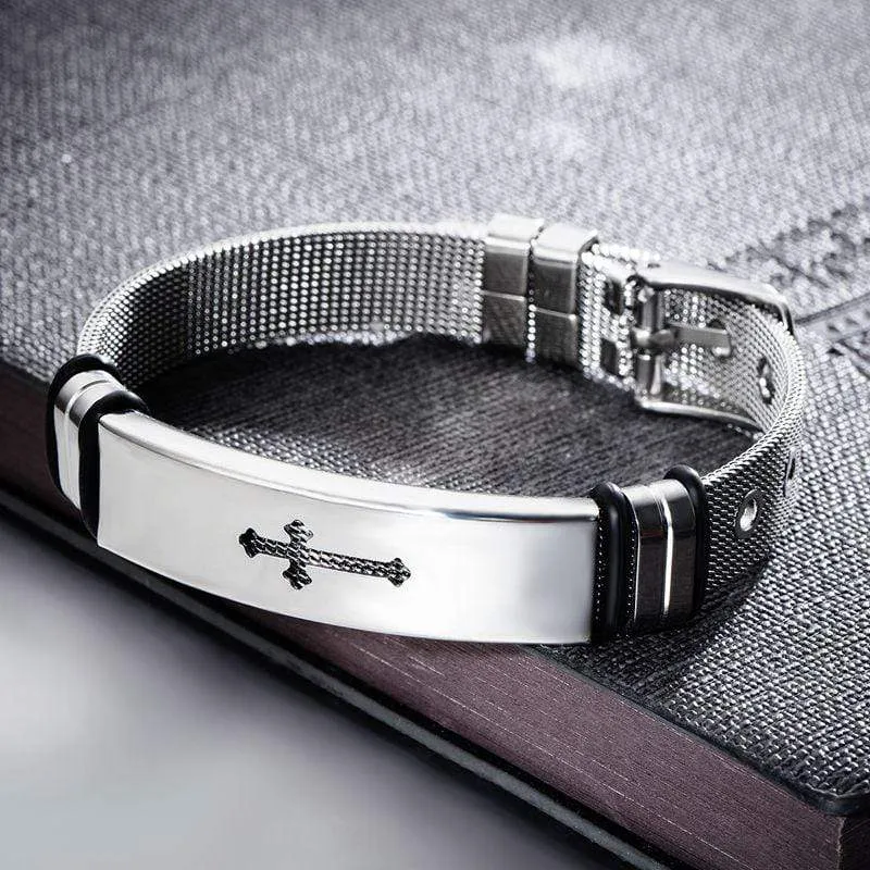 Men's Cross Bracelet <br> Christ