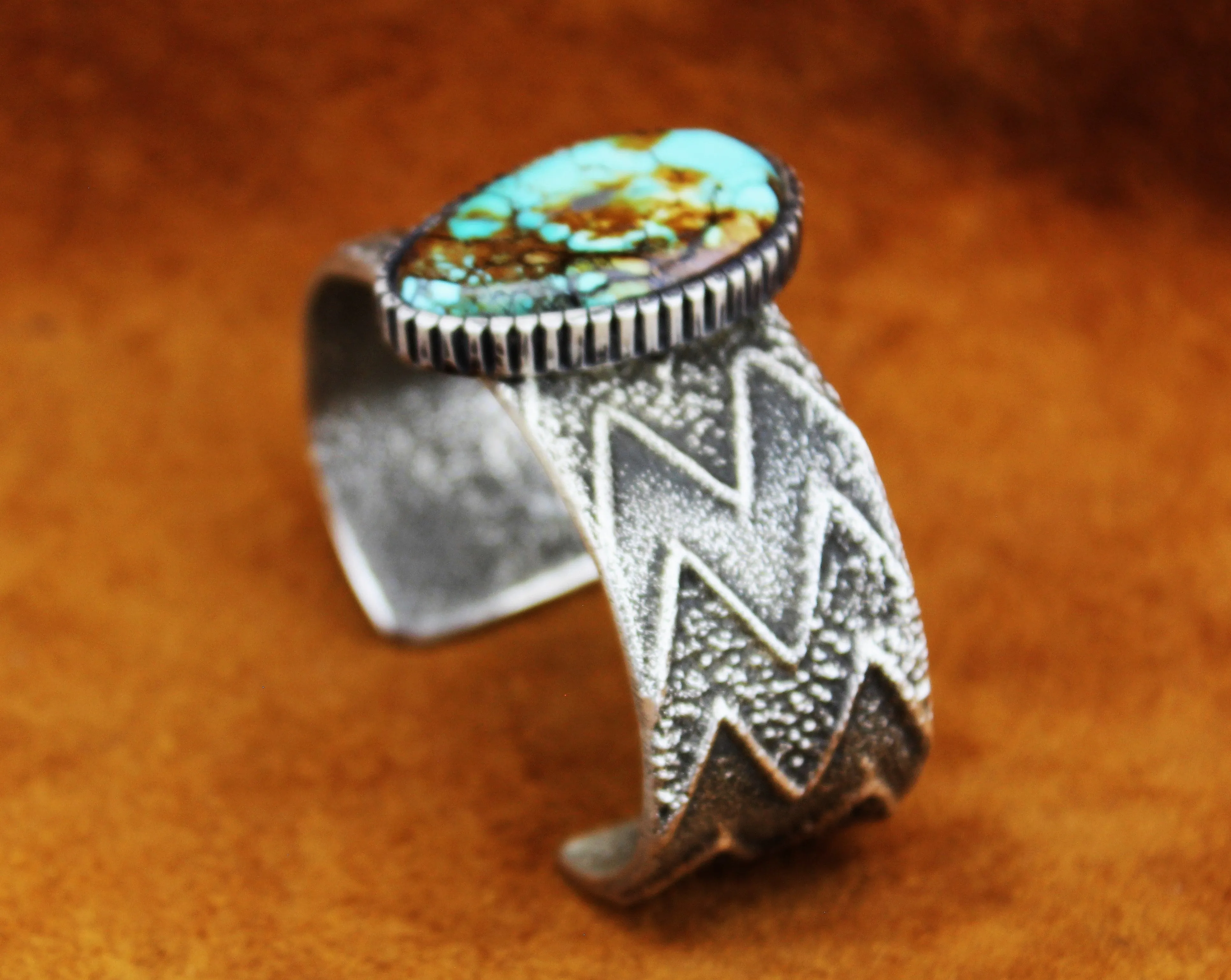 Merlin James Sterling Silver Tufa Cast Bracelet