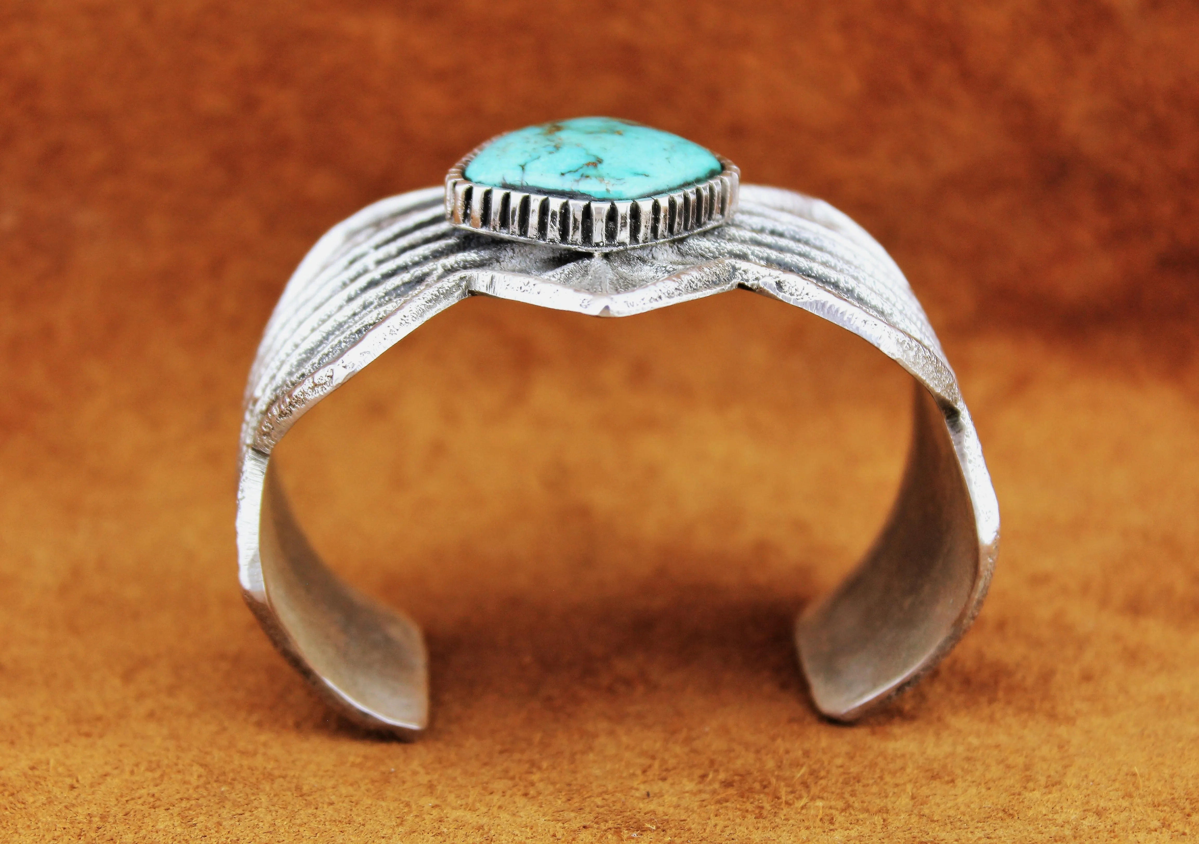 Merlin James Sterling Turquoise Bracelet