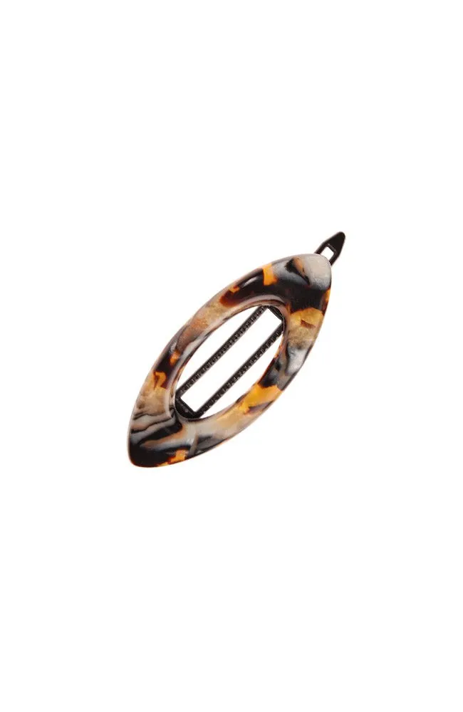 Mini Cutout Oval Plastic Tige Boule Barrette - Classic