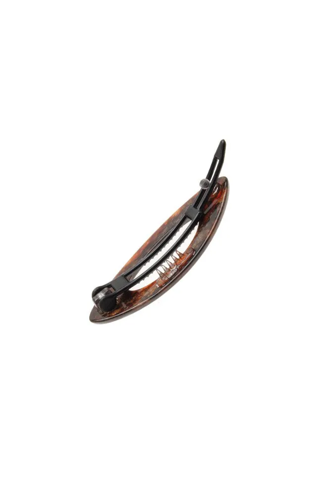 Mini Cutout Oval Plastic Tige Boule Barrette - Classic